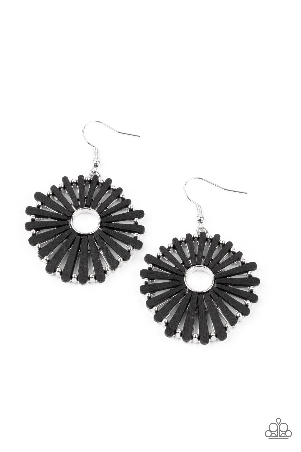 SPOKE Too Soon - black - Paparazzi earrings