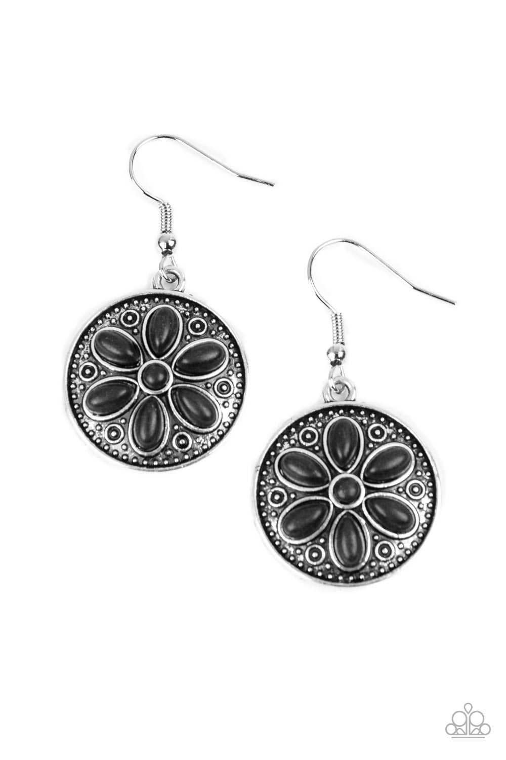 Saguaro Spring - black - Paparazzi earrings