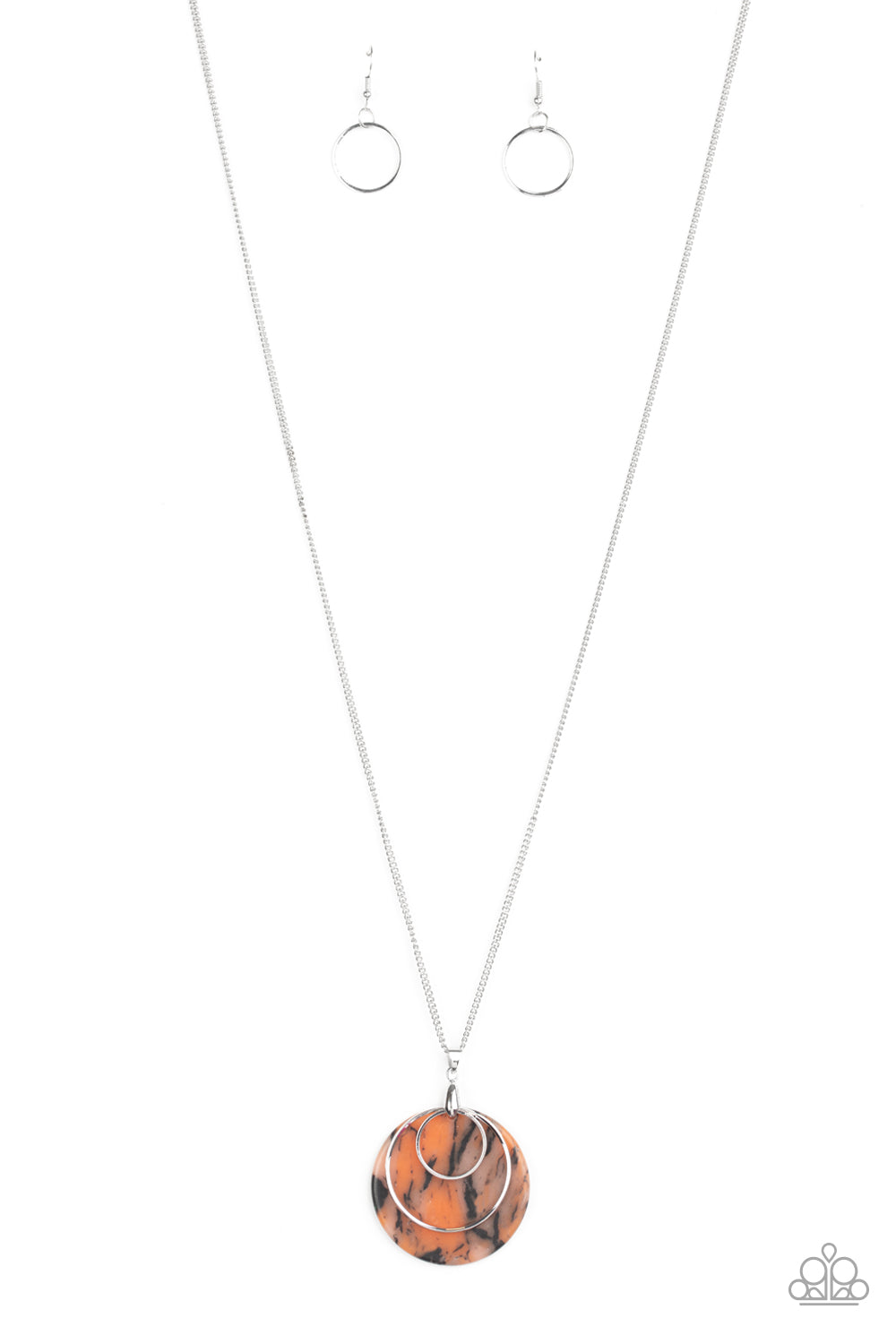 Sahara Equinox - orange - Paparazzi necklace