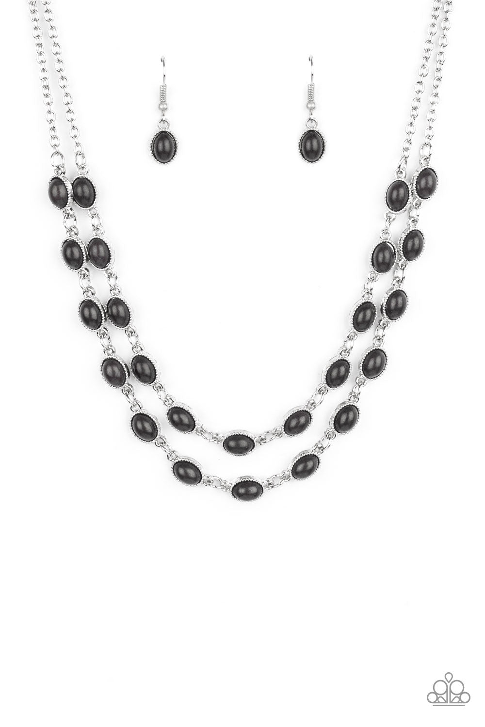 Sahara Safari - black - Paparazzi necklace