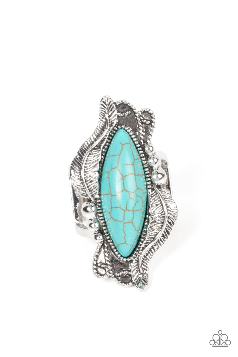 Sahara Serendipity - blue - Paparazzi ring