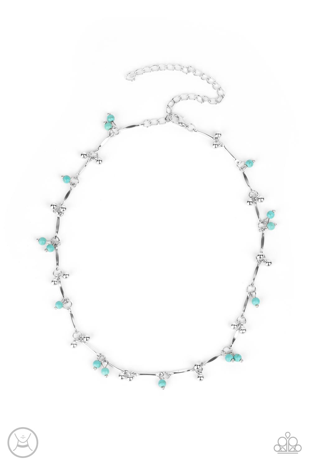 Sahara Social - blue - Paparazzi necklace