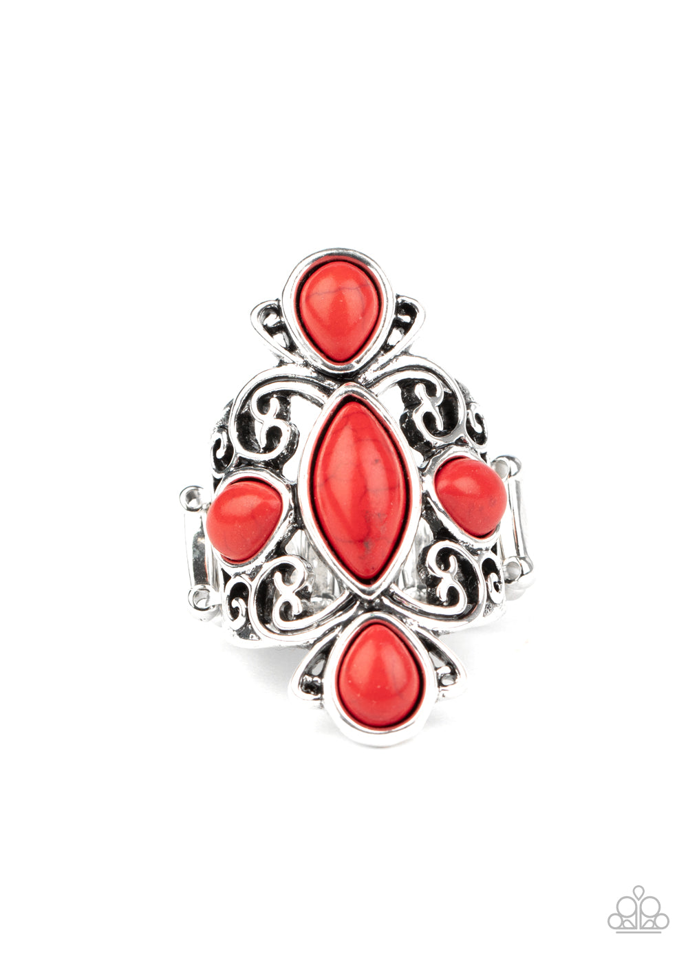 Sahara Sweetheart - red - Paparazzi ring