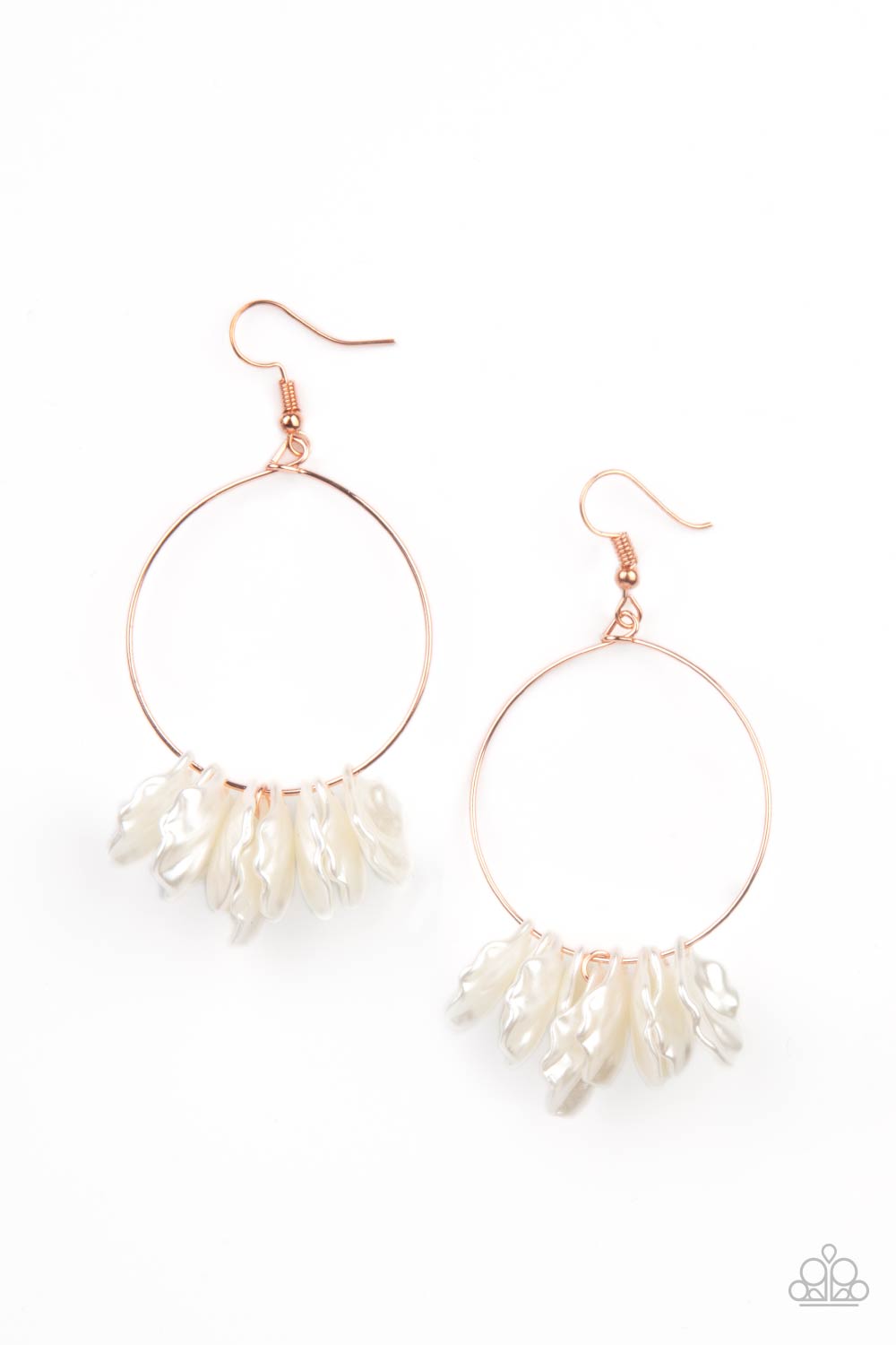 Sailboats and Seashells - copper - Paparazzi earrings