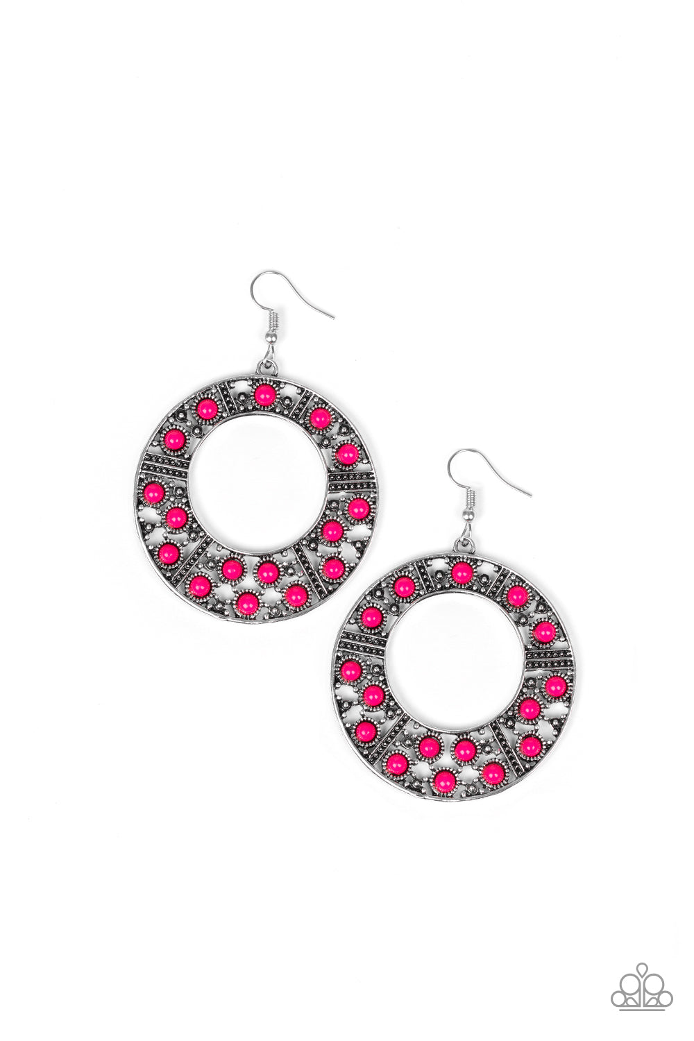 San Diego Samba - pink - Paparazzi earrings