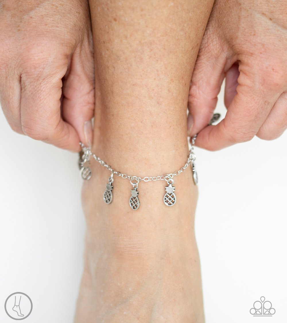Sand And Sunshine-silver-Paparazzi anklet