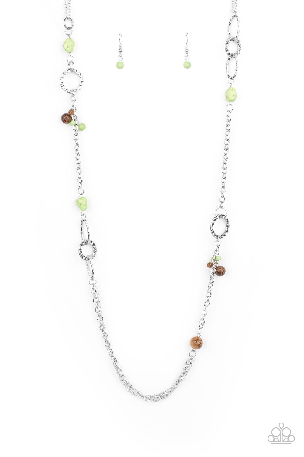 Sandstone Safari - green - Paparazzi necklace
