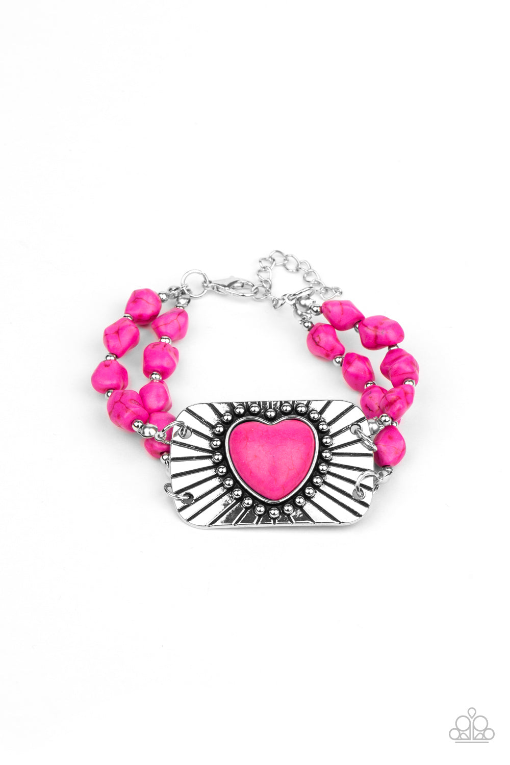Sandstone Sweetheart - pink - Paparazzi bracelet