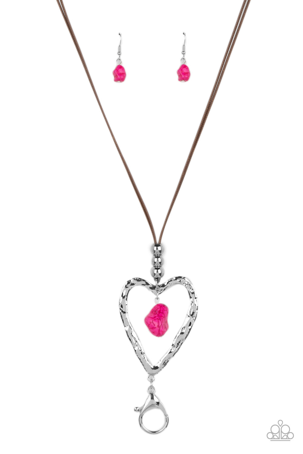 Santa Fe Sweetheart - pink - Paparazzi LANYARD necklace