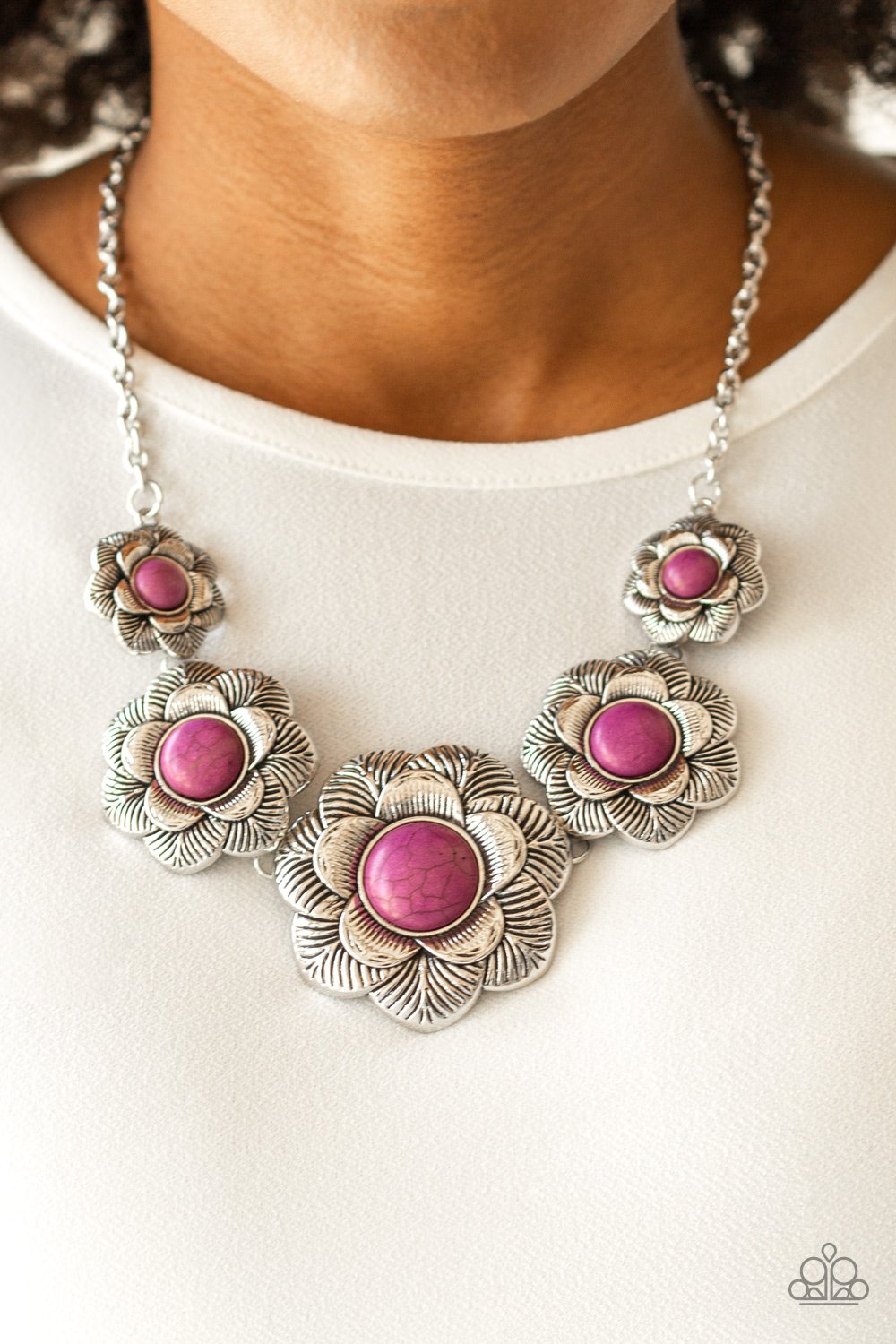 Santa Fe Hills-purple-Paparazzi necklace