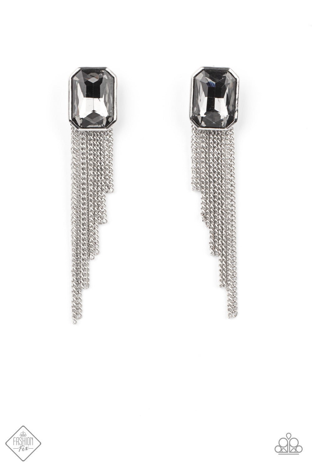 Save for a REIGNy Day - silver - Paparazzi earrings