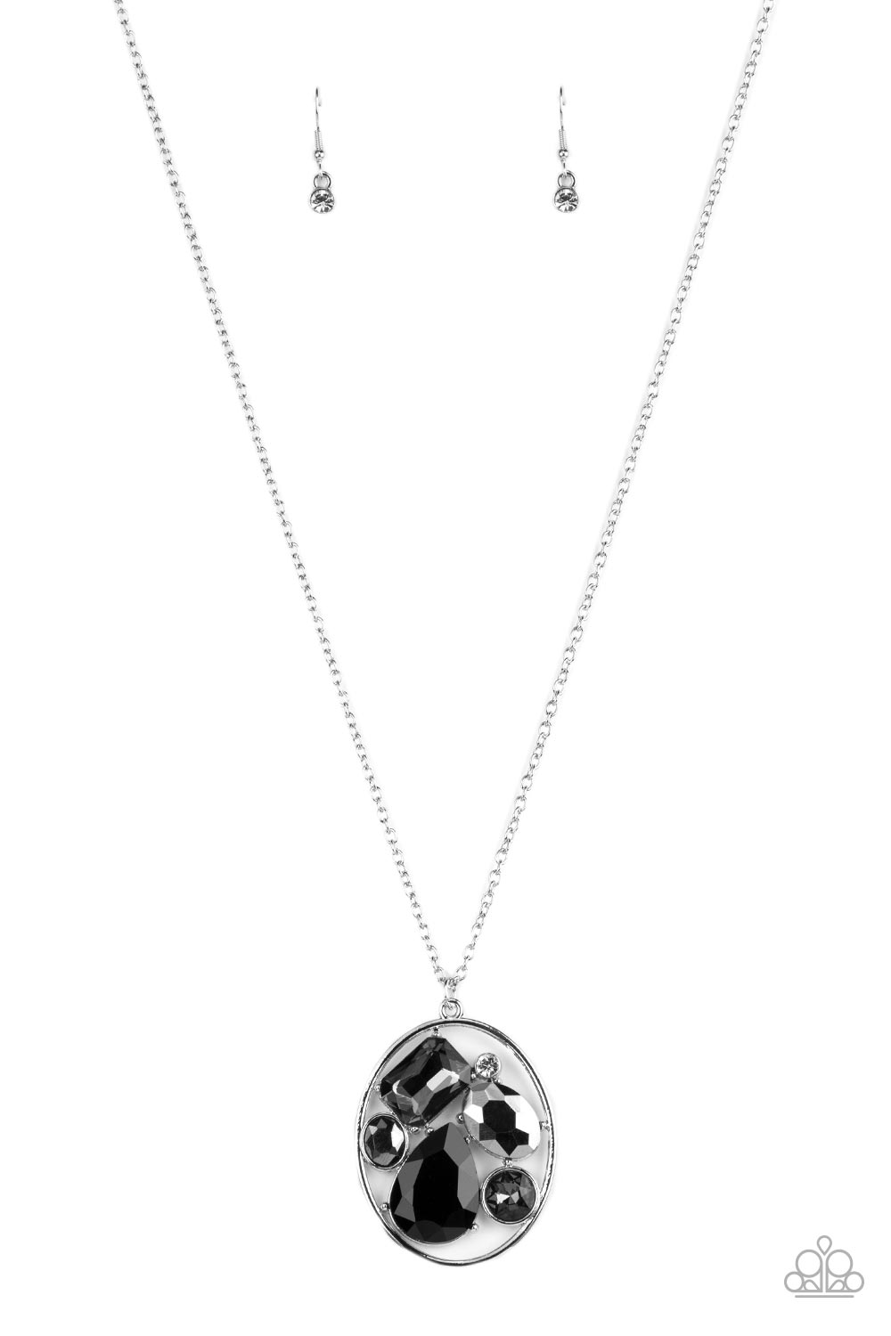 Scandalously Scattered - black - Paparazzi necklace