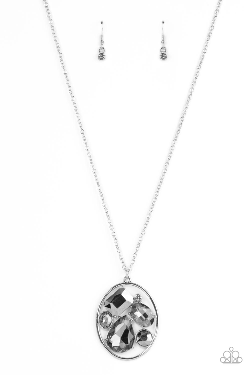 Scandalously Scattered - silver - Paparazzi necklace