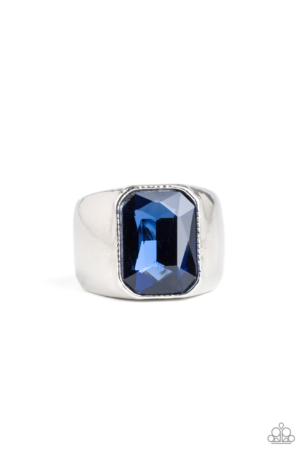Scholar - blue - Paparazzi mens ring