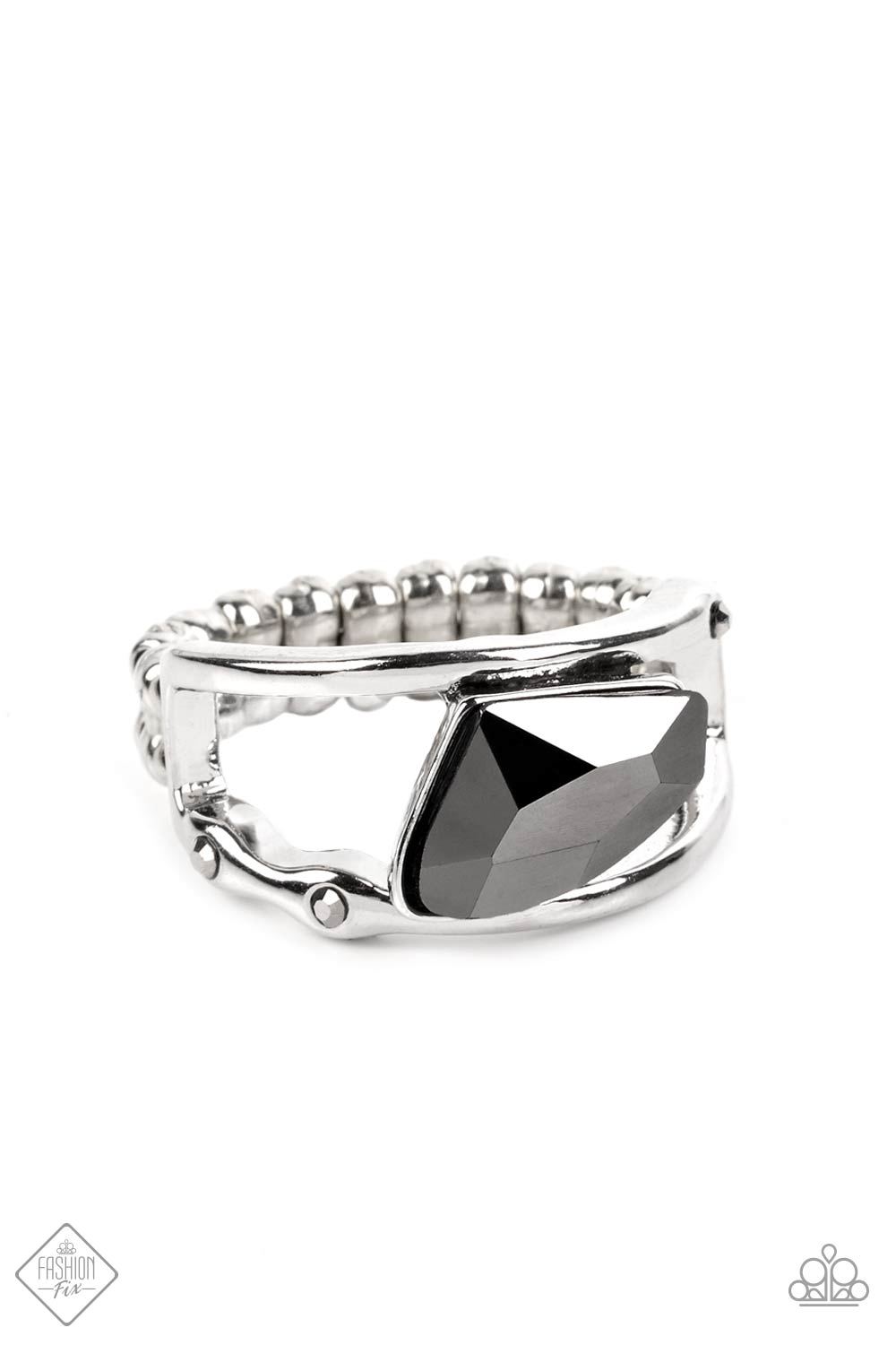 Sculpted Style - silver - Paparazzi ring
