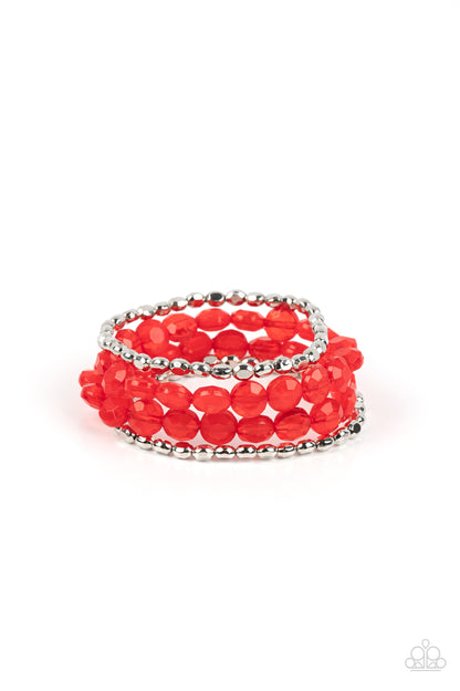Seaside Siesta - red  - Paparazzi bracelet