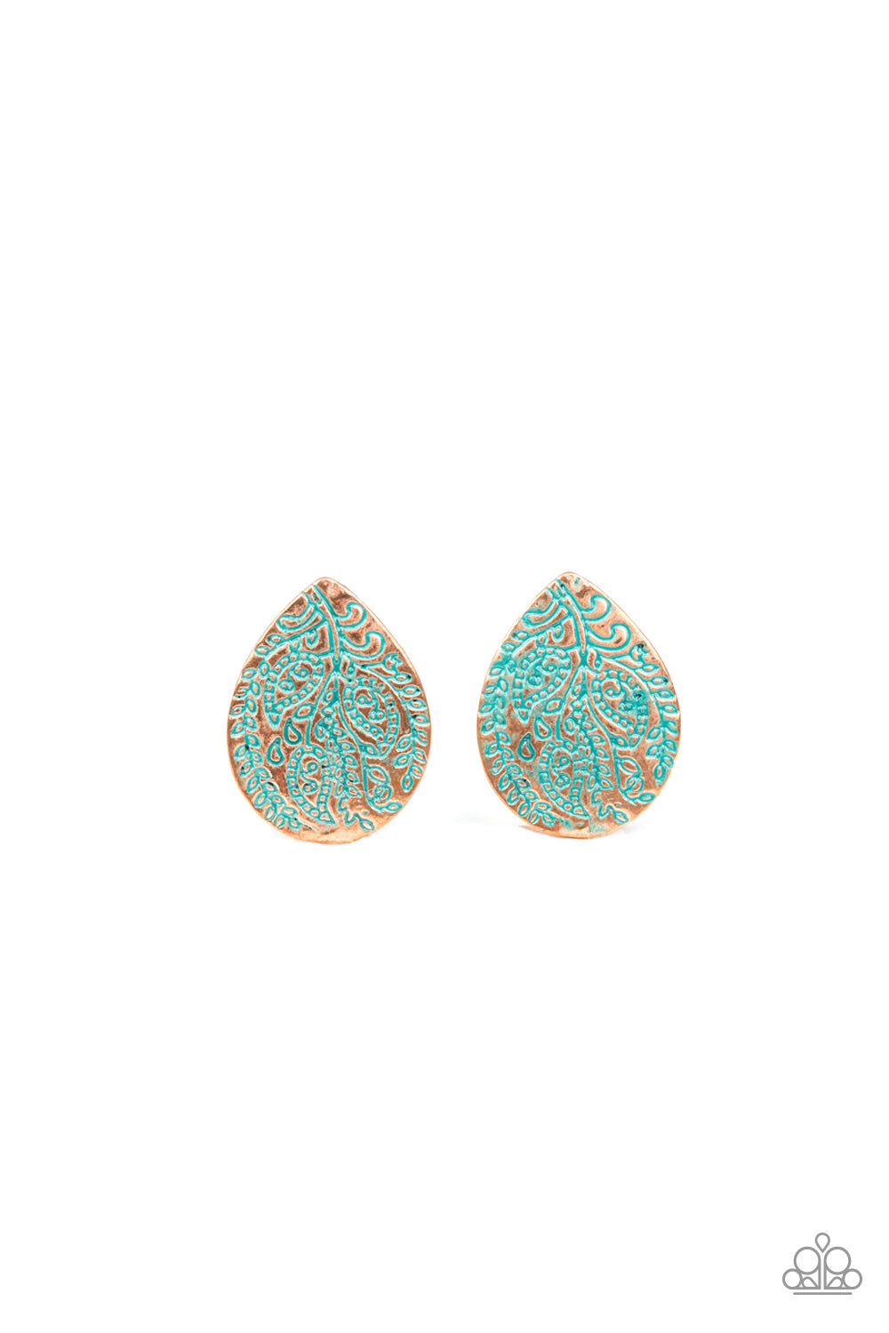 Seasonal Bliss - copper - Paparazzi earrings