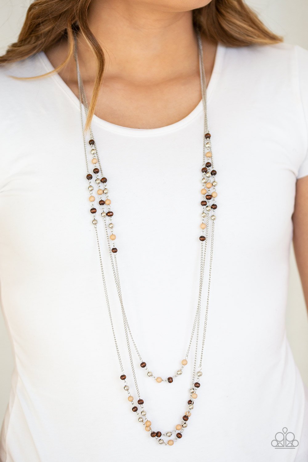 Seasonal Sensation - brown - Paparazzi necklace