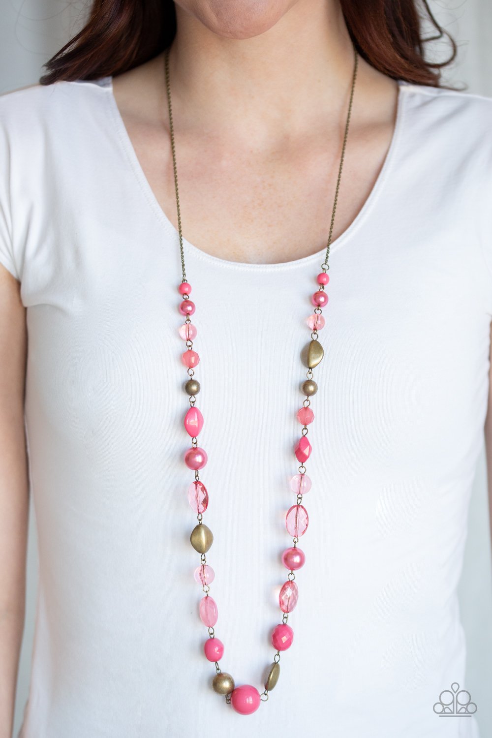 Secret Treasure-pink-Paparazzi necklace