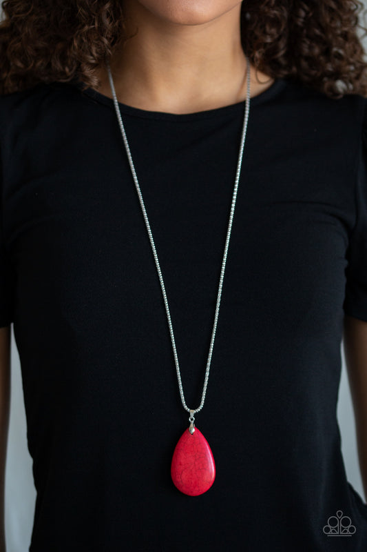 Sedona Sandstone - red - Paparazzi necklace