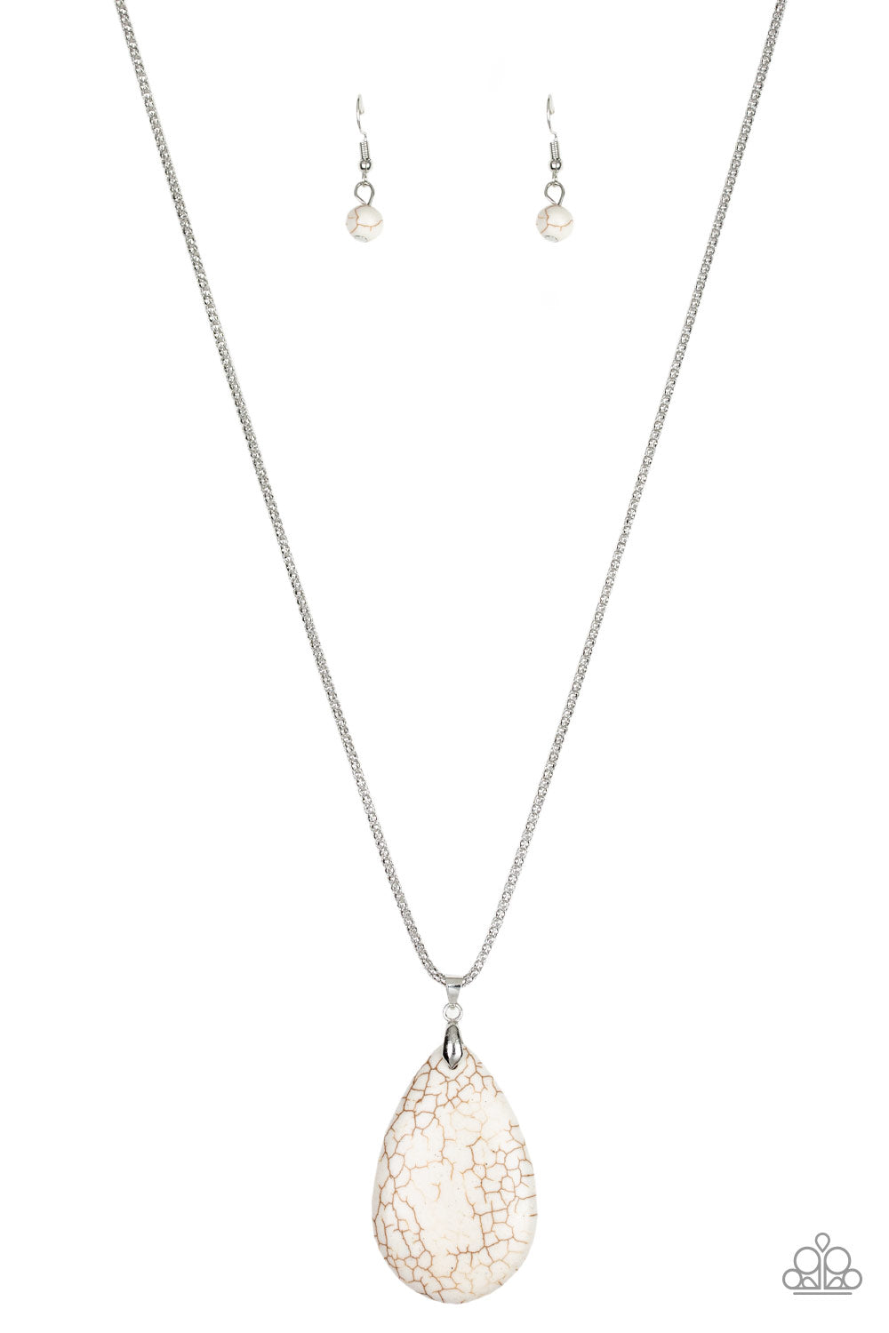 Sedona Sandstone - white - Paparazzi necklace