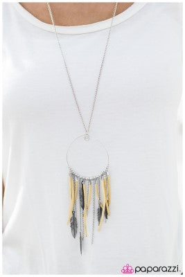 See You In My Dreams - Yellow - Paparazzi necklace