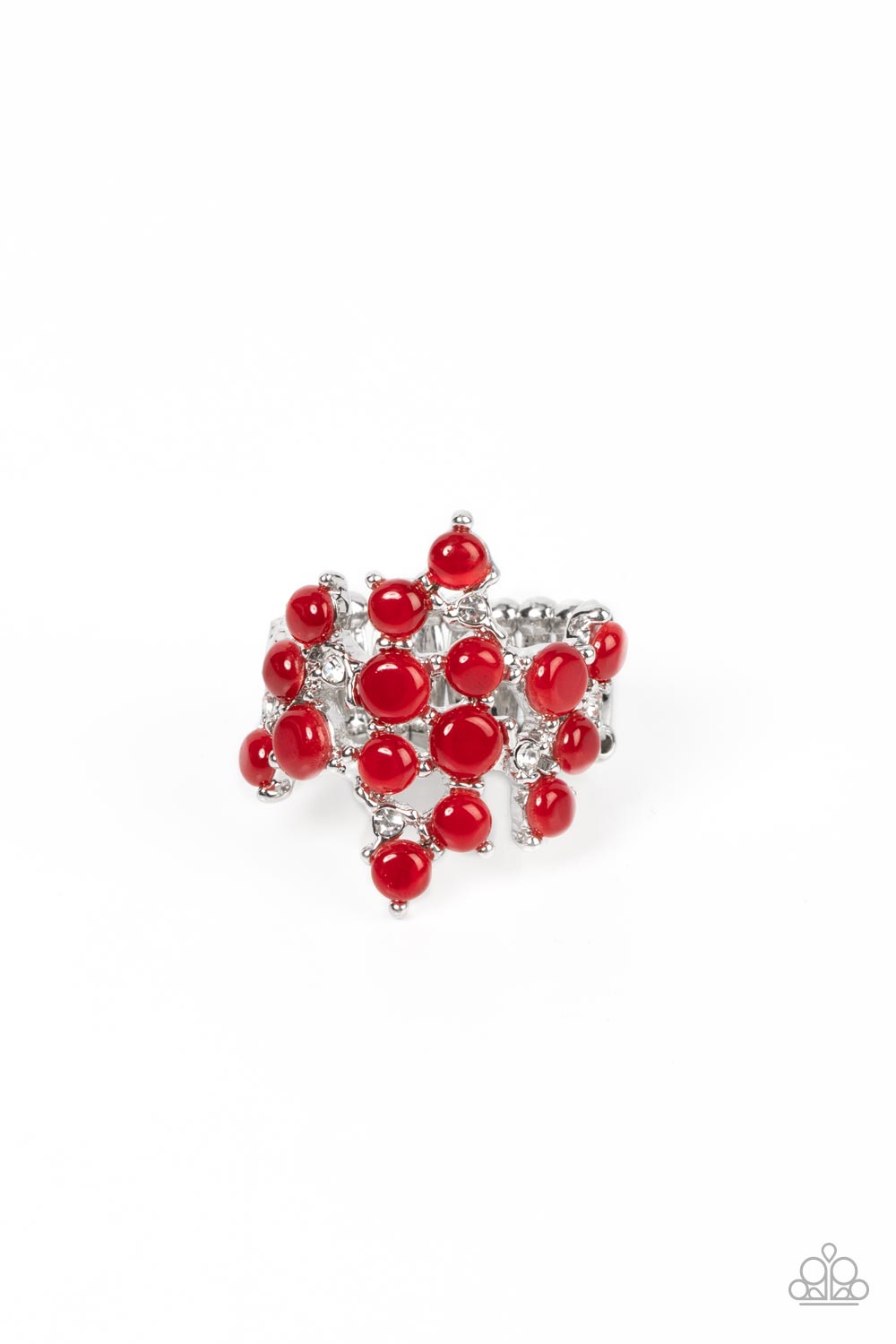 Seeing Eye to Cats Eye - red - Paparazzi ring