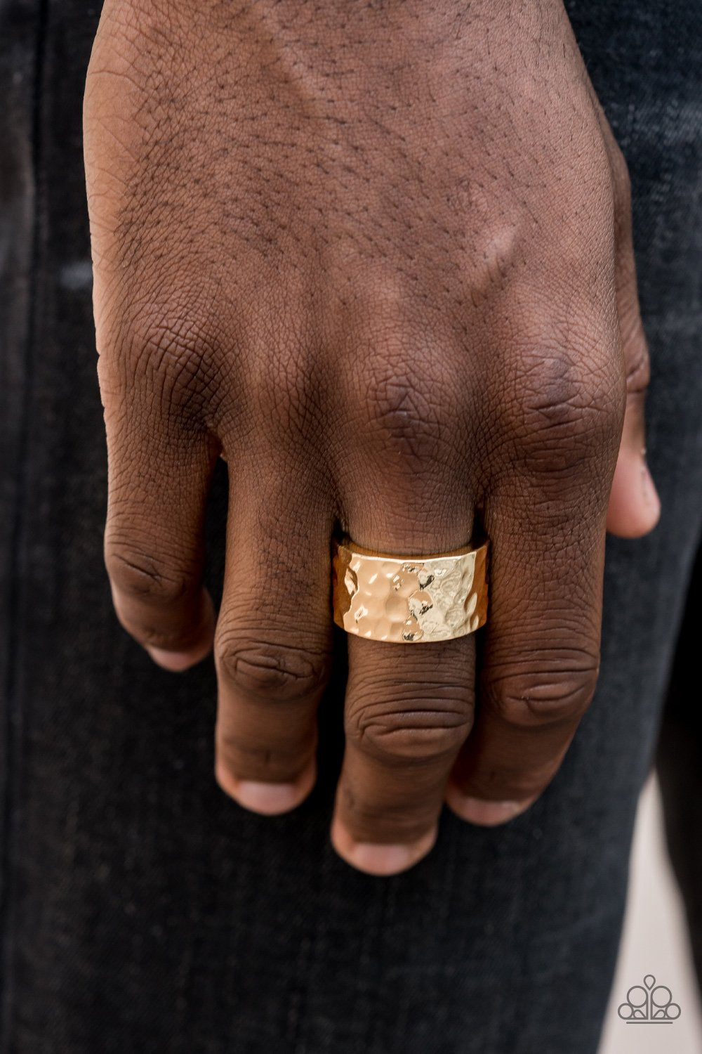 Self Made Man-gold-Paparazzi Mens ring