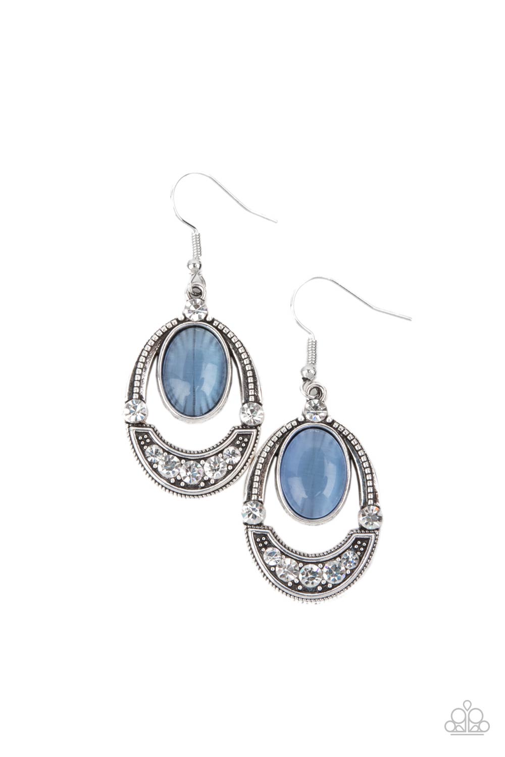 Serene Shimmer - blue - Paparazzi earrings