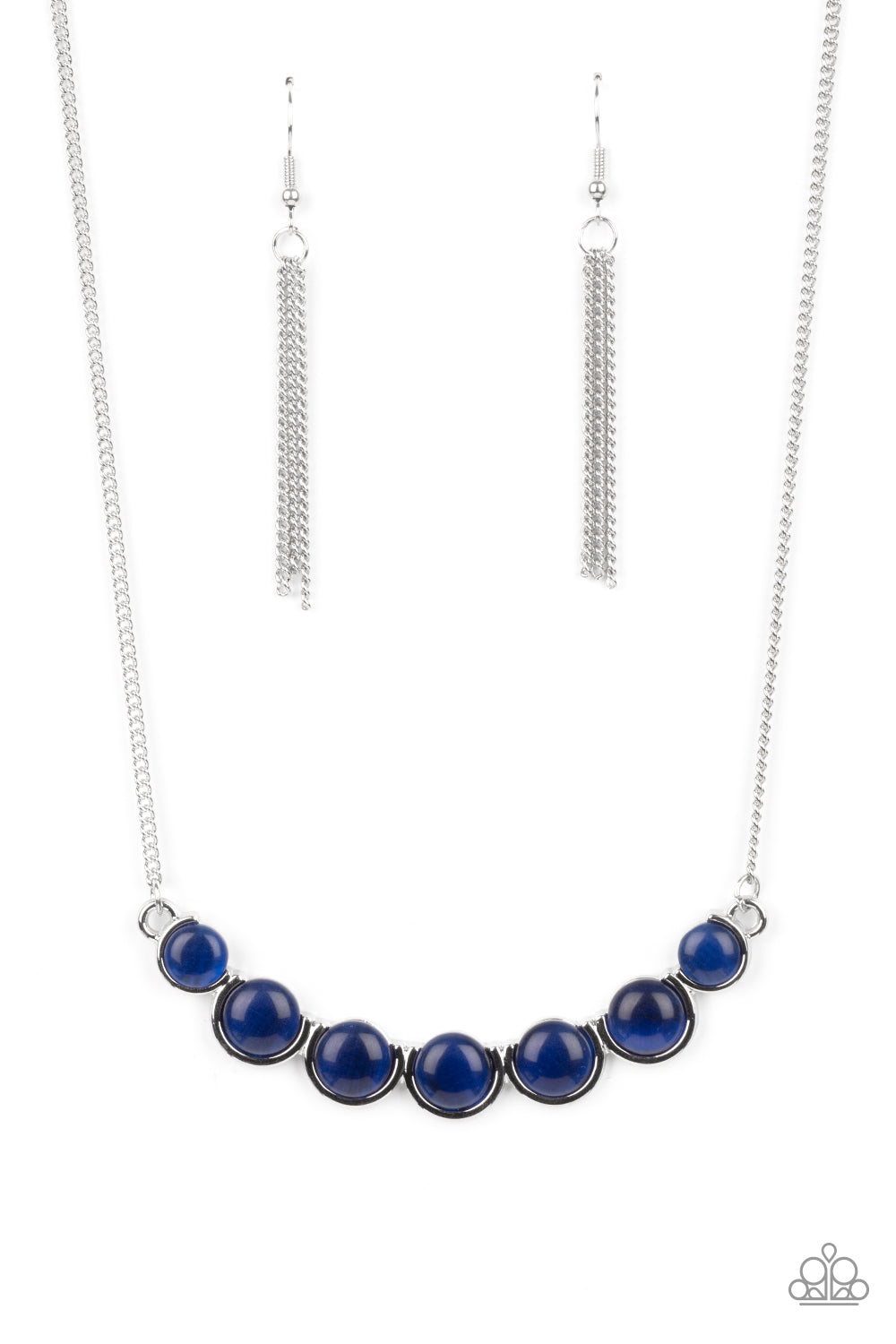 Serenely Scalloped - blue - Paparazzi necklace