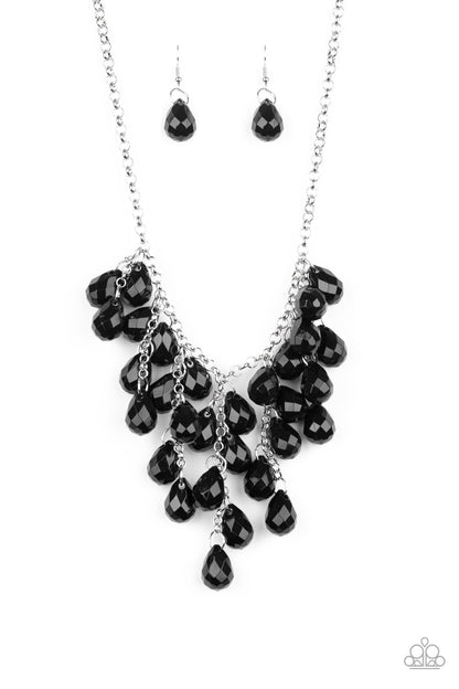 Serenely Scattered - black - Paparazzi necklace