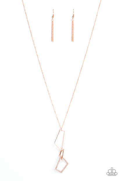 Shapely Silhouettes - copper - Paparazzi necklace