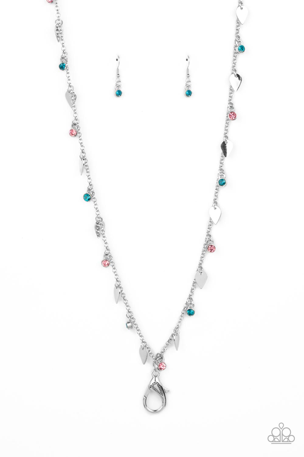 Sharp-Edged Shimmer - multi - Paparazzi LANYARD necklace