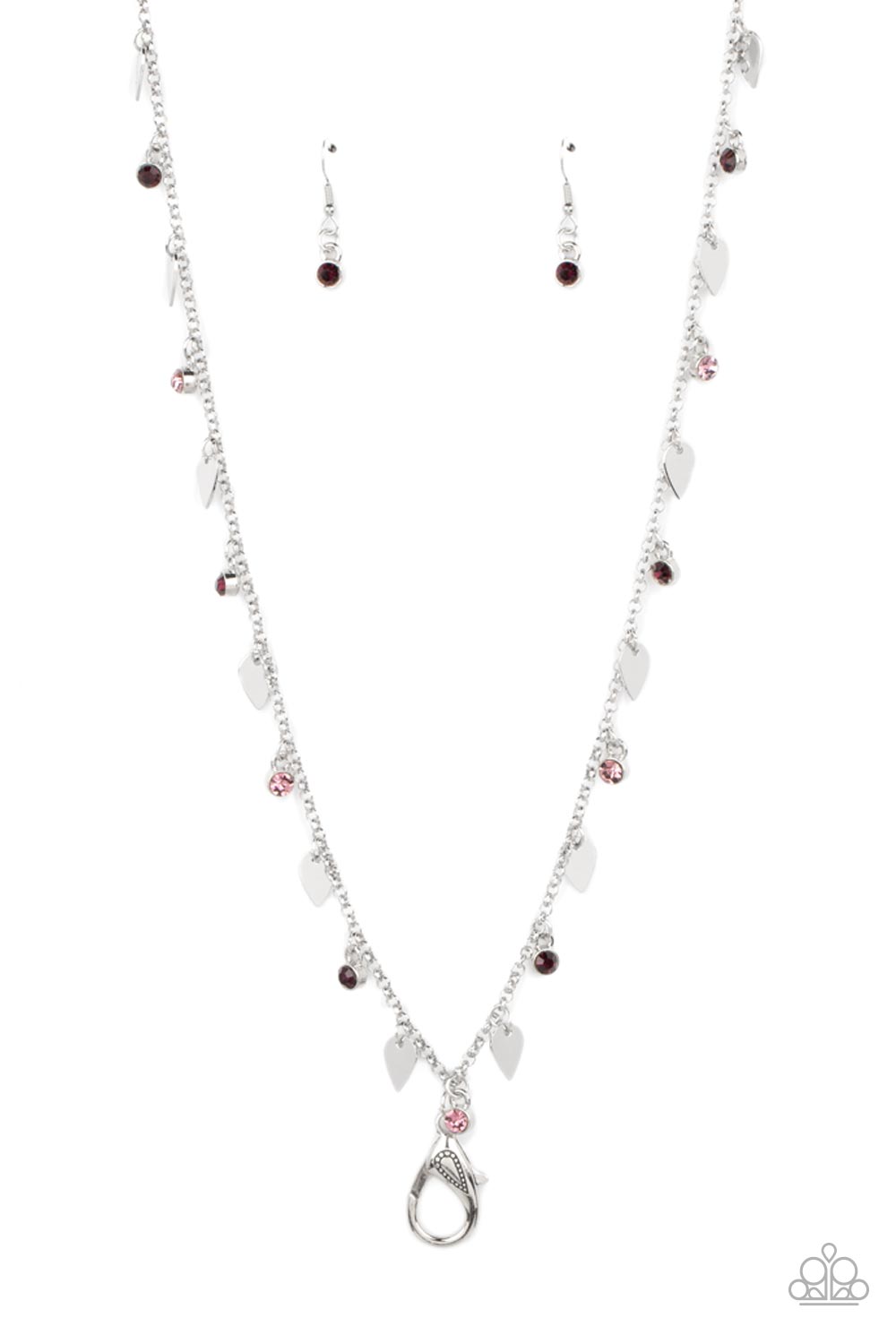 Sharp-Edged Shimmer - purple - Paparazzi LANYARD necklace