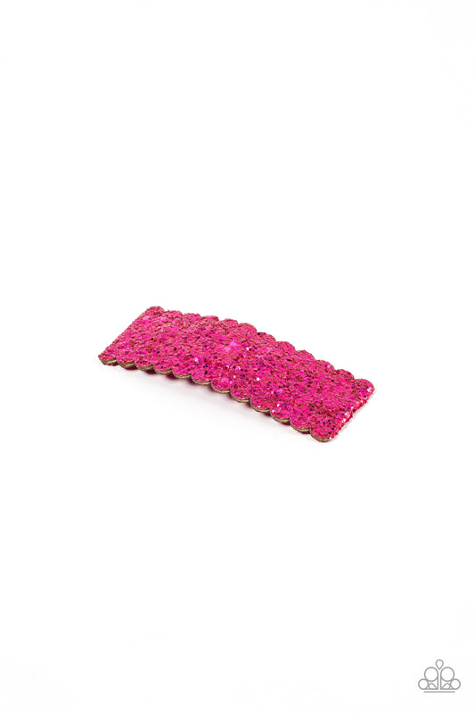 Shimmery Sequinista - pink - Paparazzi hair clip