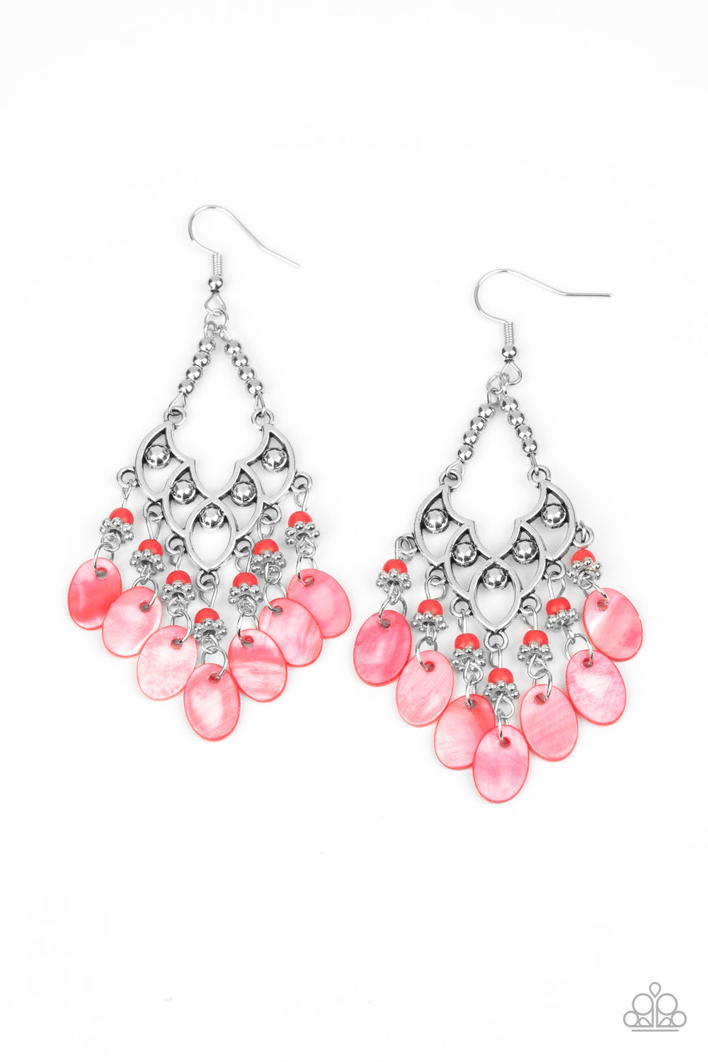 Shore Bait - red - Paparazzi earrings