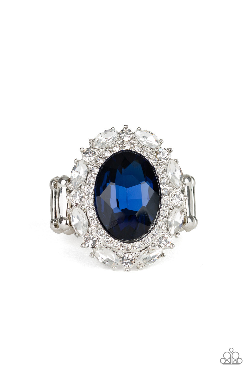 Show Glam - blue - Paparazzi ring