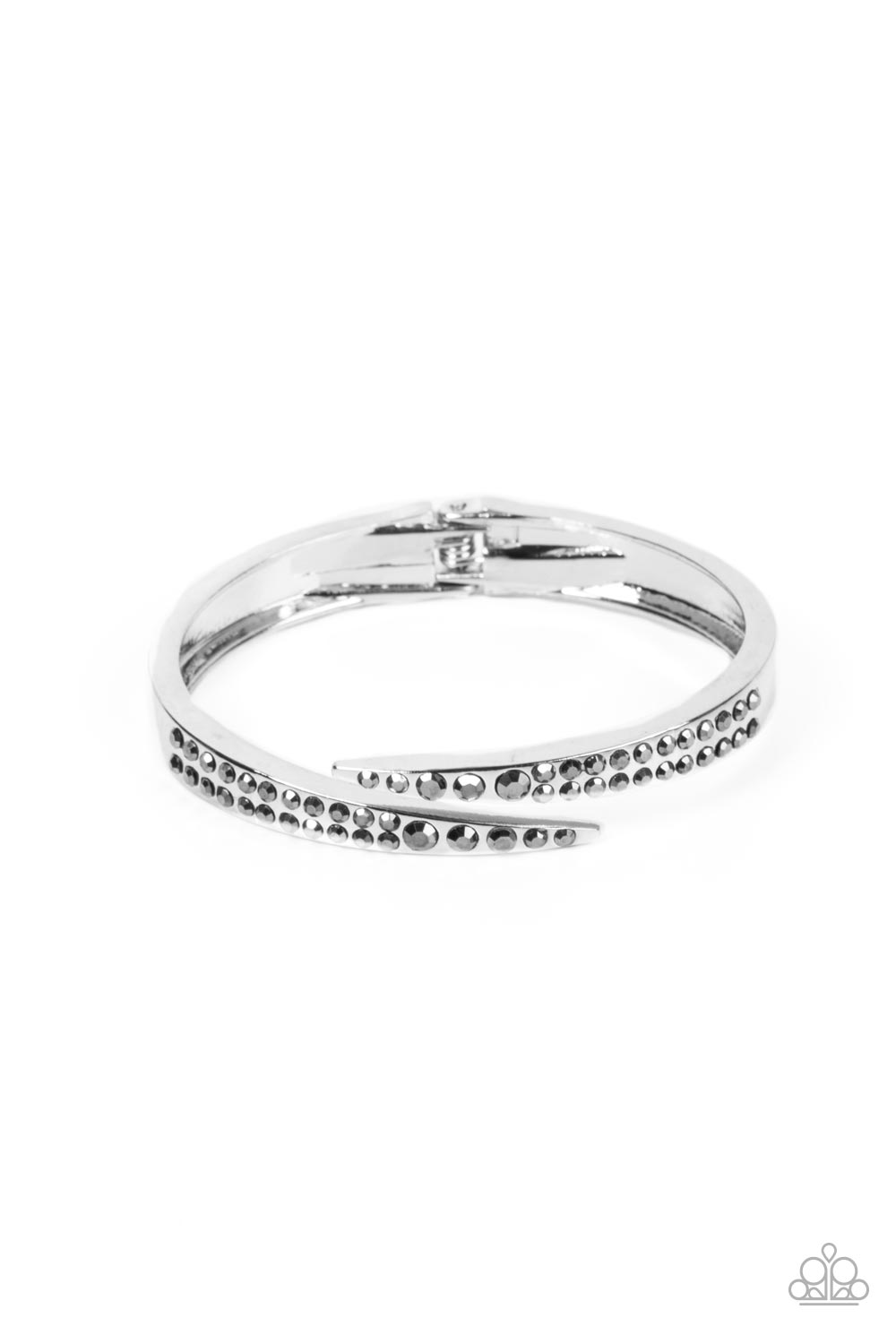 Sideswiping Shimmer - silver - Paparazzi bracelet