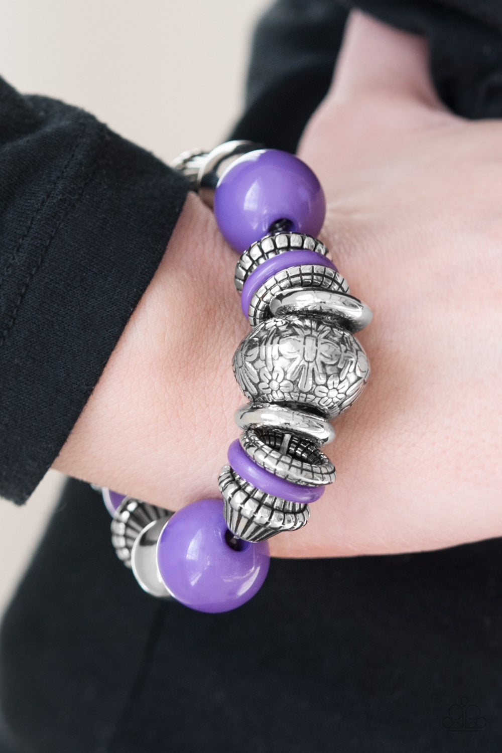 Seize the Season - purple - Paparazzi bracelet