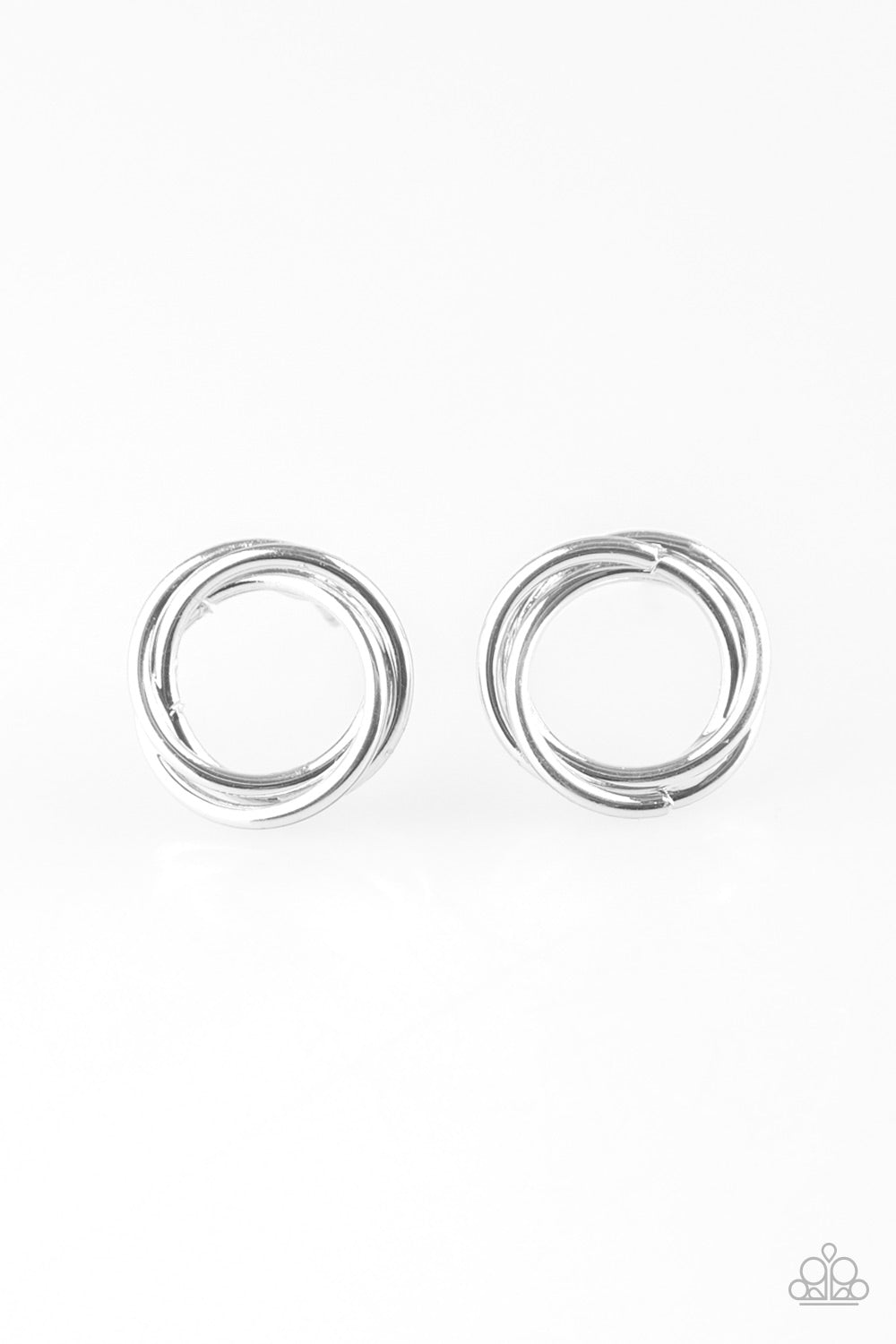 Simple Radiance - silver - Paparazzi earrings