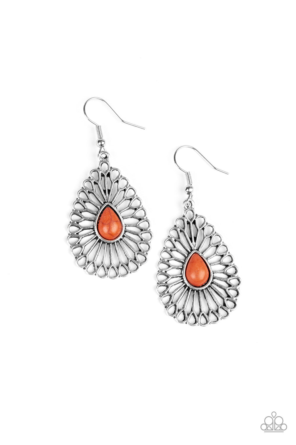 Simply Sedimentary - orange - Paparazzi earrings