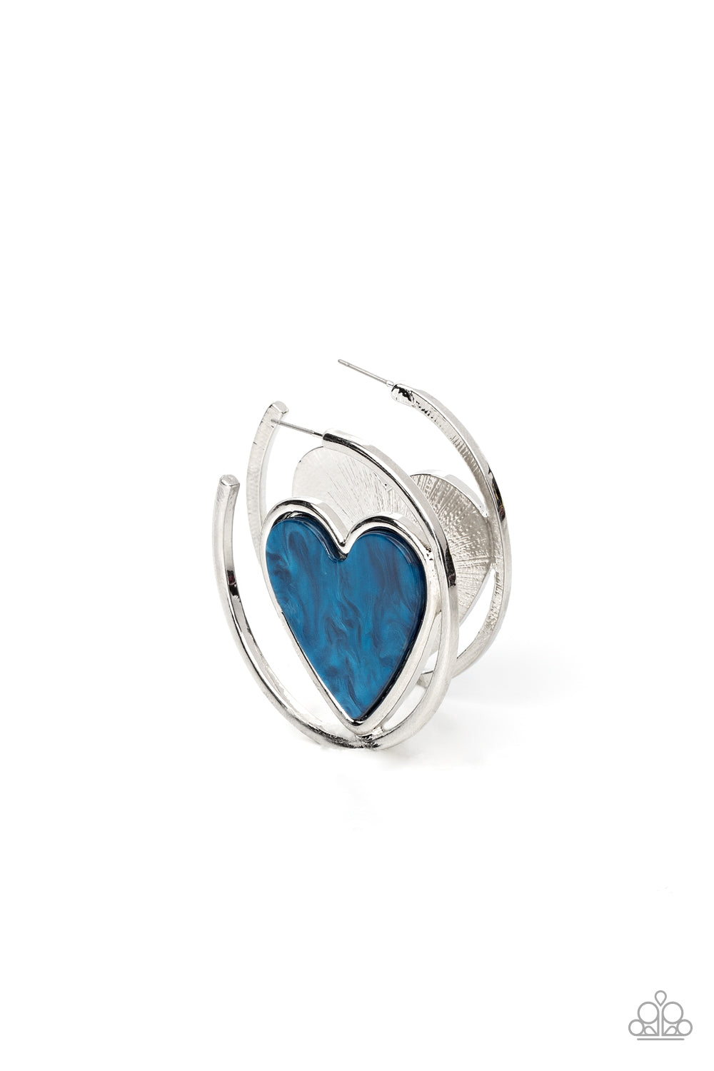 Smitten with You - blue - Paparazzi earrings