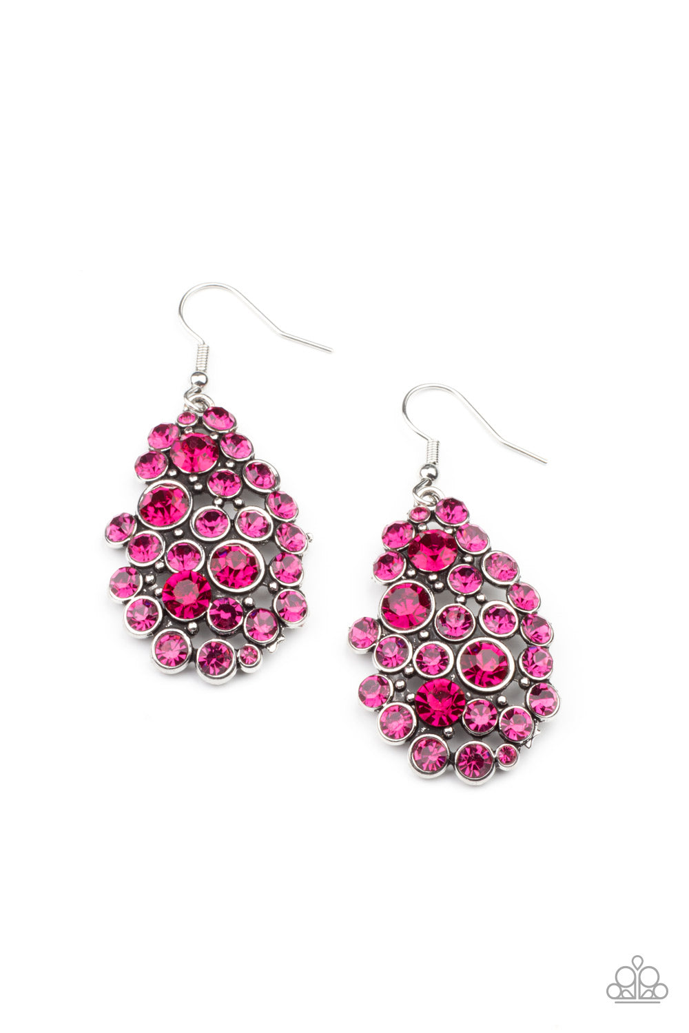 Smolder Effect - pink - Paparazzi earrings