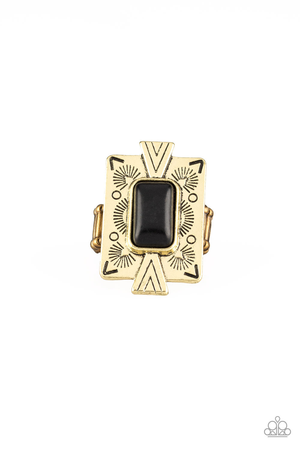 Stone Cold Couture - brass - Paparazzi ring