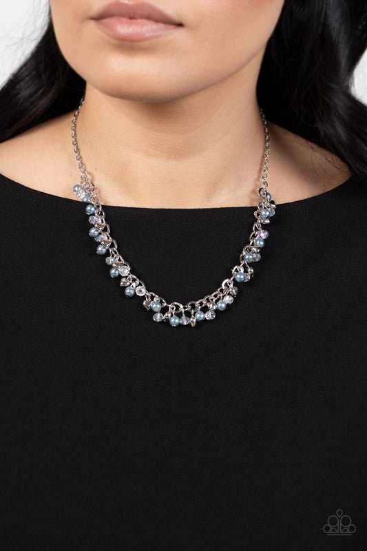 Soft-Hearted Shimmer - blue - Paparazzi necklace