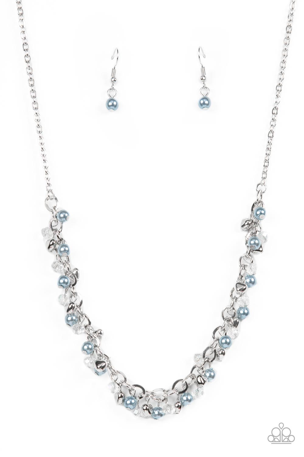 Soft-Hearted Shimmer - blue - Paparazzi necklace