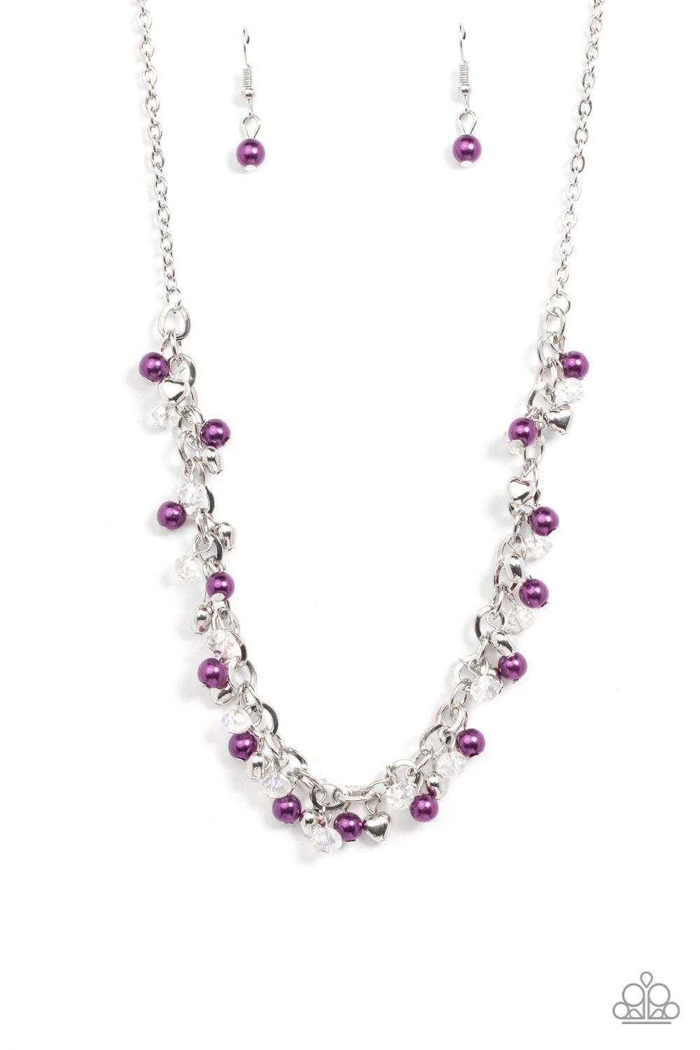 Soft-Hearted Shimmer - purple - Paparazzi necklace