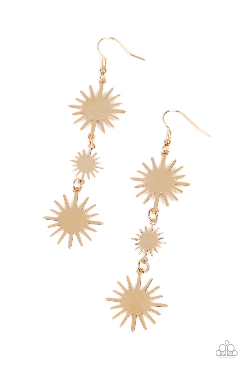 Solar Soul - gold - Paparazzi earrings