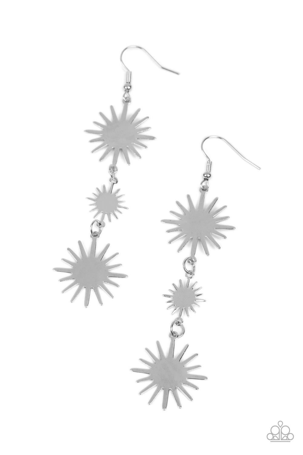 Solar Soul - silver - Paparazzi earrings