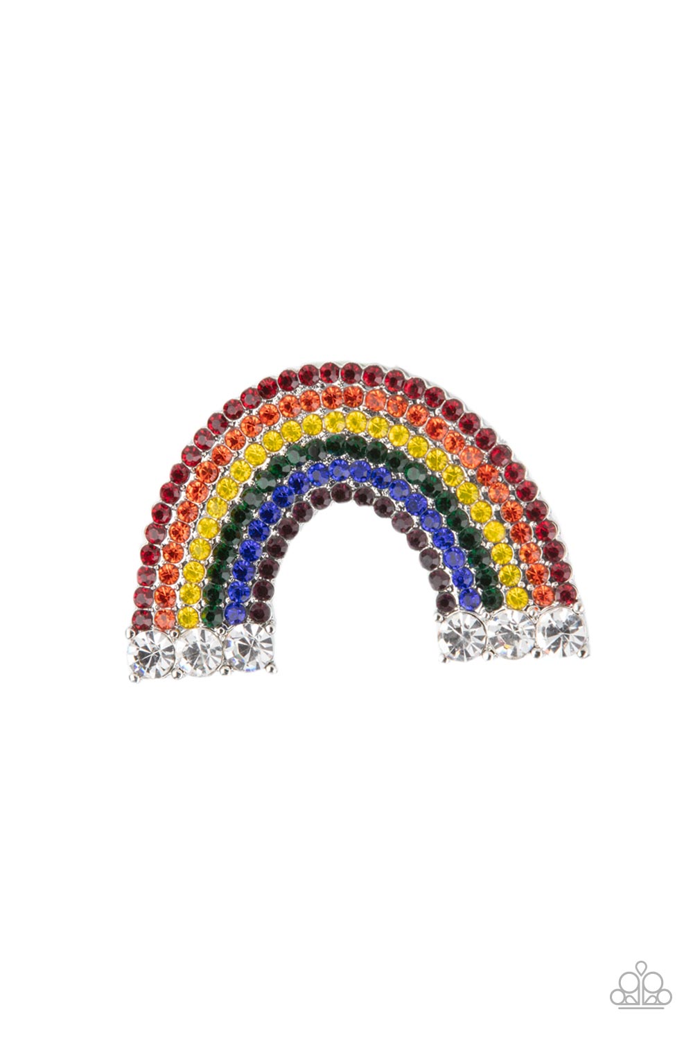 Somewhere Over The RHINESTONE Rainbow - multi - Paparazzi hair clip